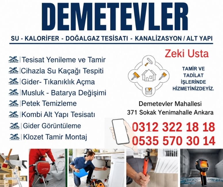 Demetevler Tıkanık Açma 